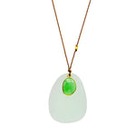 Chalcedony and Chrysoprase Necklace