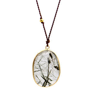 Tourmalated Quartz Necklace