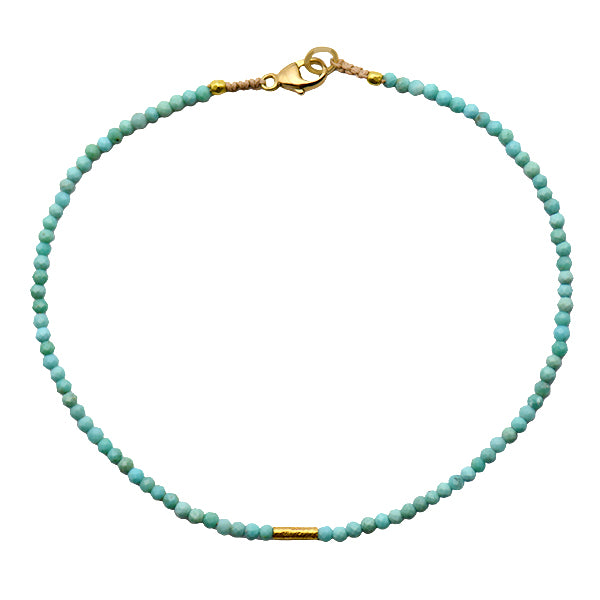 Turquoise & Gold Bracelet