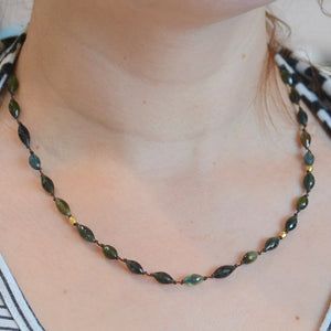 Blue/Green Tourmaline Necklace