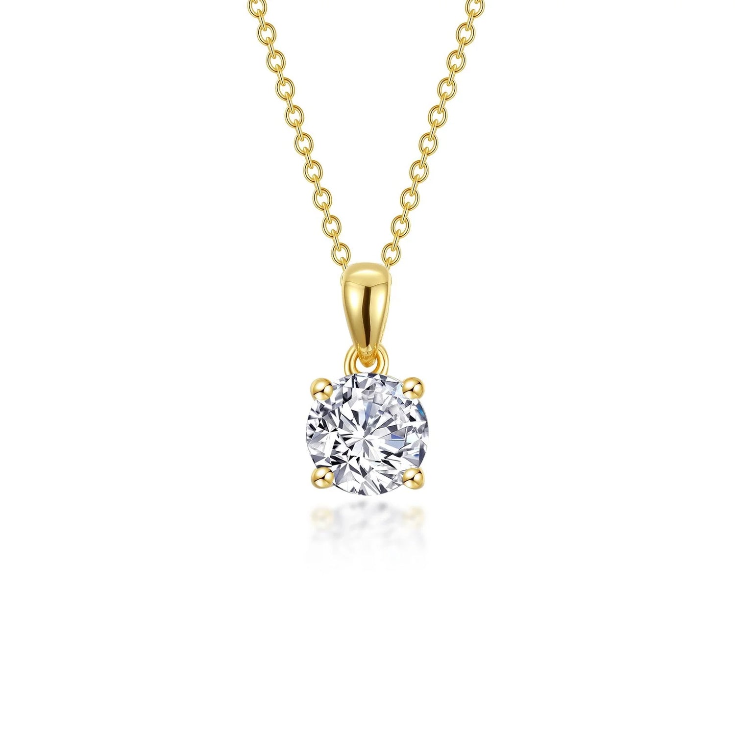 1.5CT Solitaire Drop Necklace