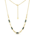 "Polina" Green Sapphire Necklace