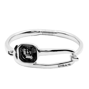 Black Crystal Bangle Bracelet