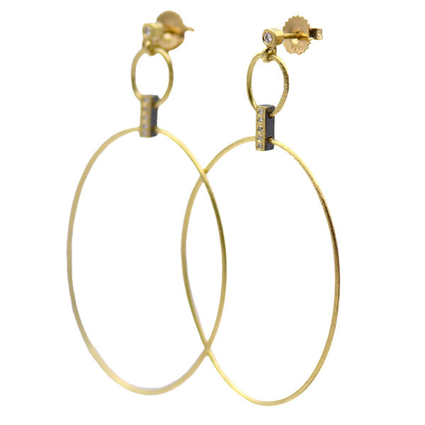 "Alba" Large Drop Hoops