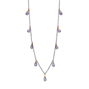 Iolite Quartz Necklace
