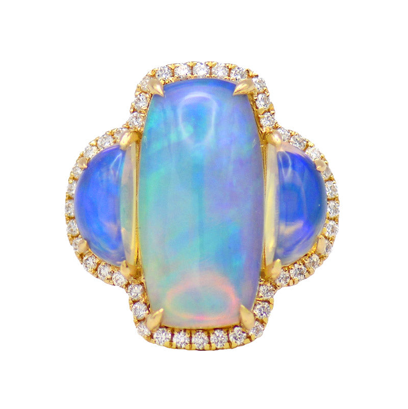 3-Stone Opal Ring