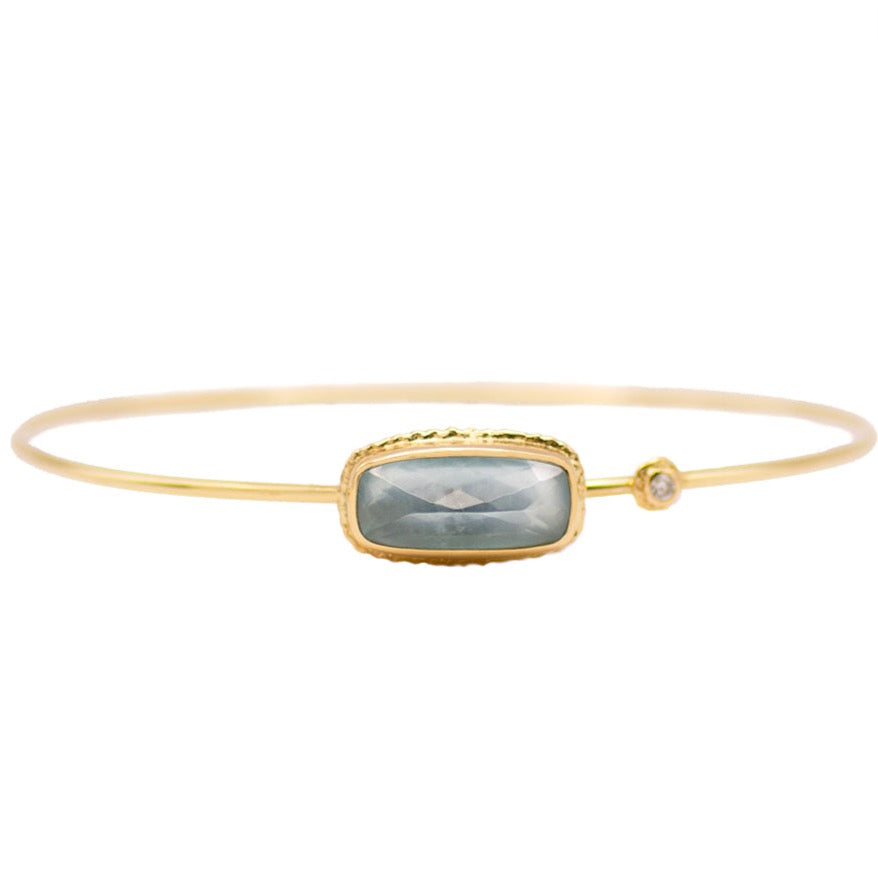 Inverted Aquamarine Bracelet