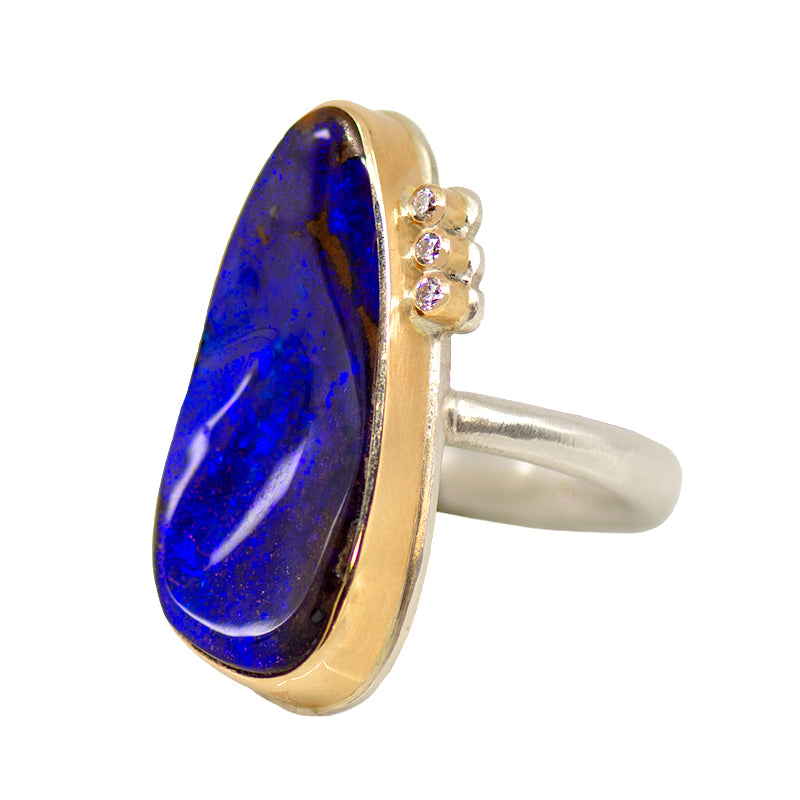 Boulder Opal Ring