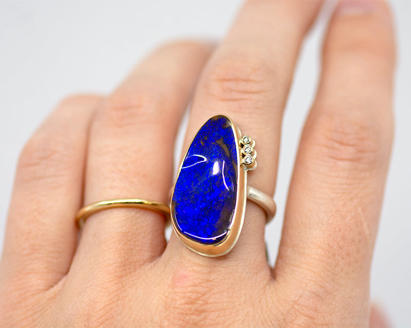 Boulder Opal Ring