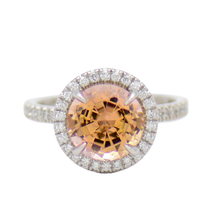 Autumn Tourmaline and Diamond Ring