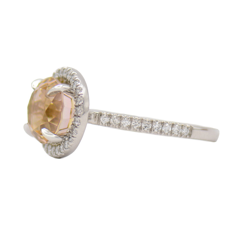 Autumn Tourmaline and Diamond Ring