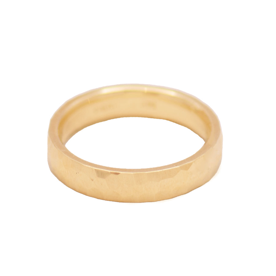 
                
                    Load image into Gallery viewer, Hammered Gold Band
                
            