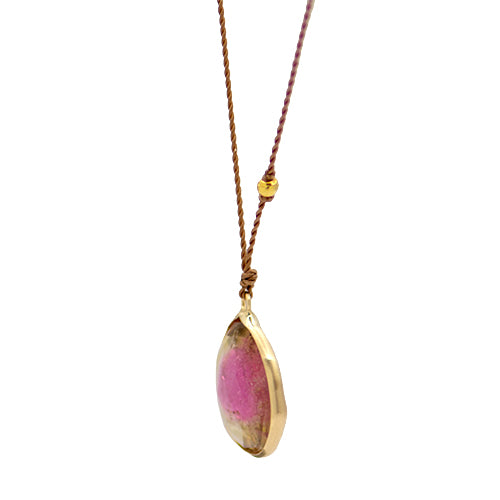 Watermelon Tourmaline Necklace