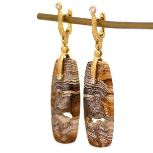 "Sticks and Stones" Hells Canyon Petrified Sequoia Wood Earrings