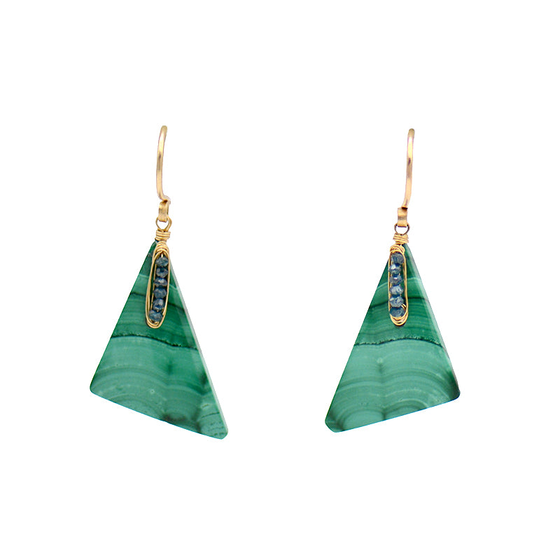 Malachite Earrings