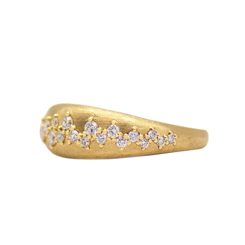 Zigzag Diamond Band