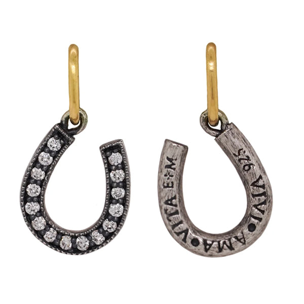 Diamond Horseshoe Charm