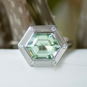 Hexagon Tourmaline Ring