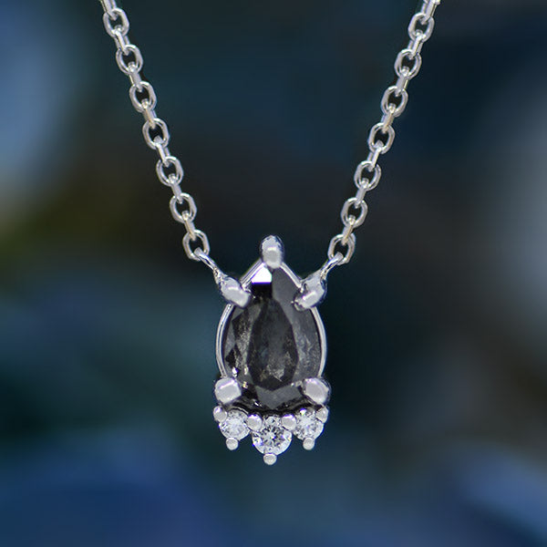 Salt & Pepper Diamond Necklace