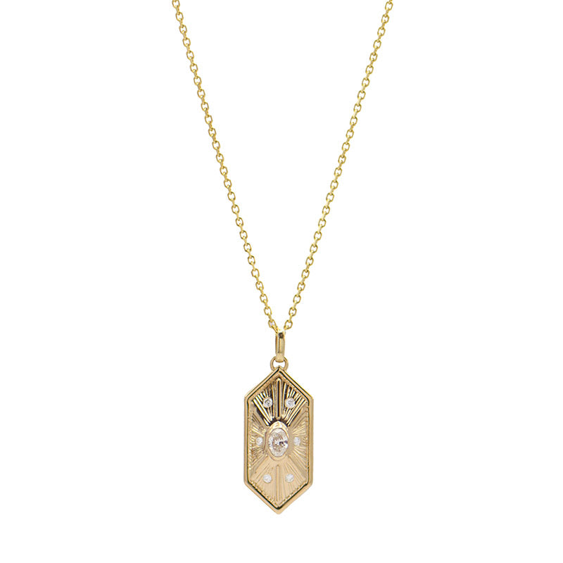Kite Diamond Necklace - Yellow or White Gold