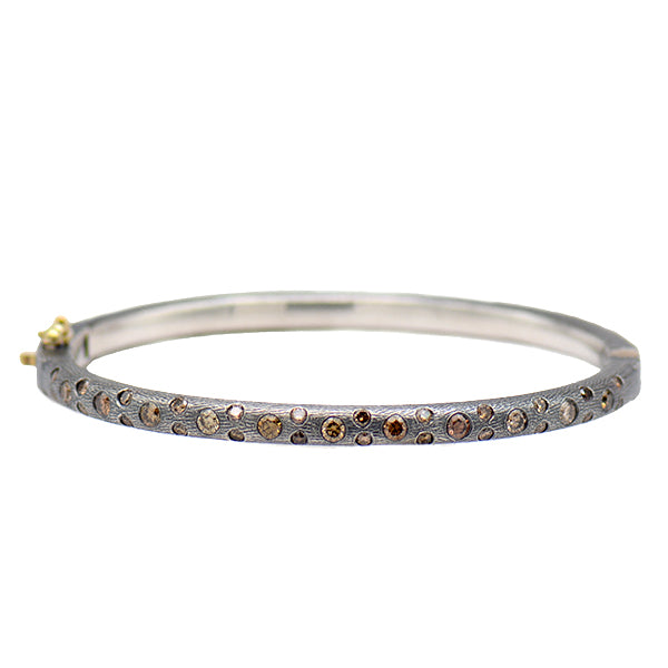 "Gypsy" Champagne Diamond Bangle