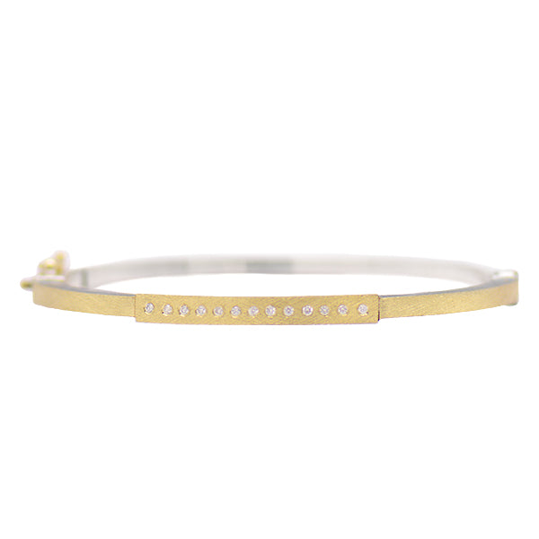 "Diana Lux" Gold Diamond Bangle