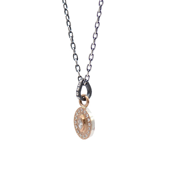 Rose Gold Marquise Diamond Pendant
