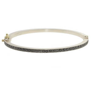 "Adam" Black Diamond Bangle