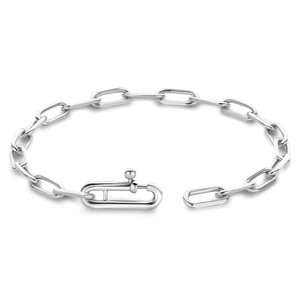 
                
                    Load image into Gallery viewer, Paperclip Link Bracelet - Gold or Silver
                
            