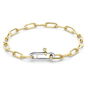 
                
                    Load image into Gallery viewer, Paperclip Link Bracelet - Gold or Silver
                
            