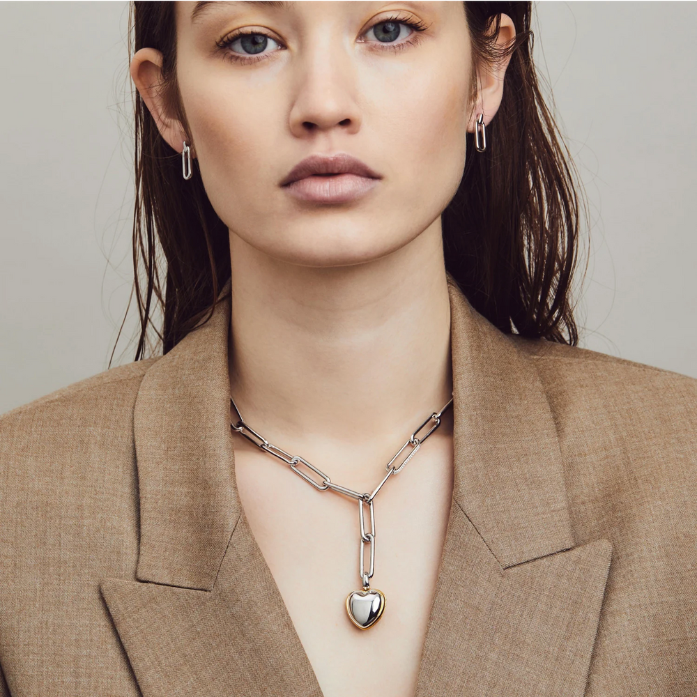 Silver Paperclip Necklace