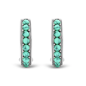 Turquoise Hoop Earrings