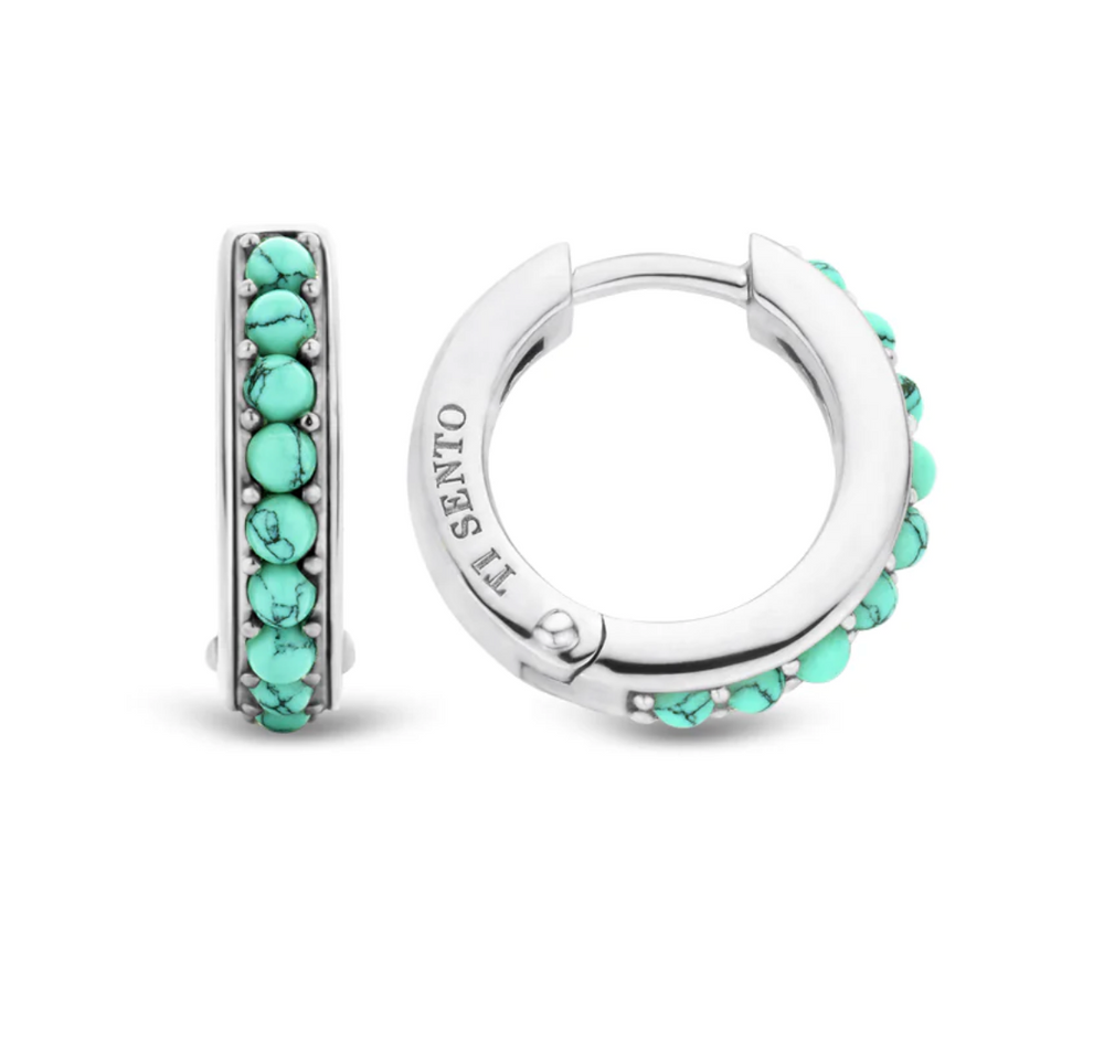 Turquoise Hoop Earrings