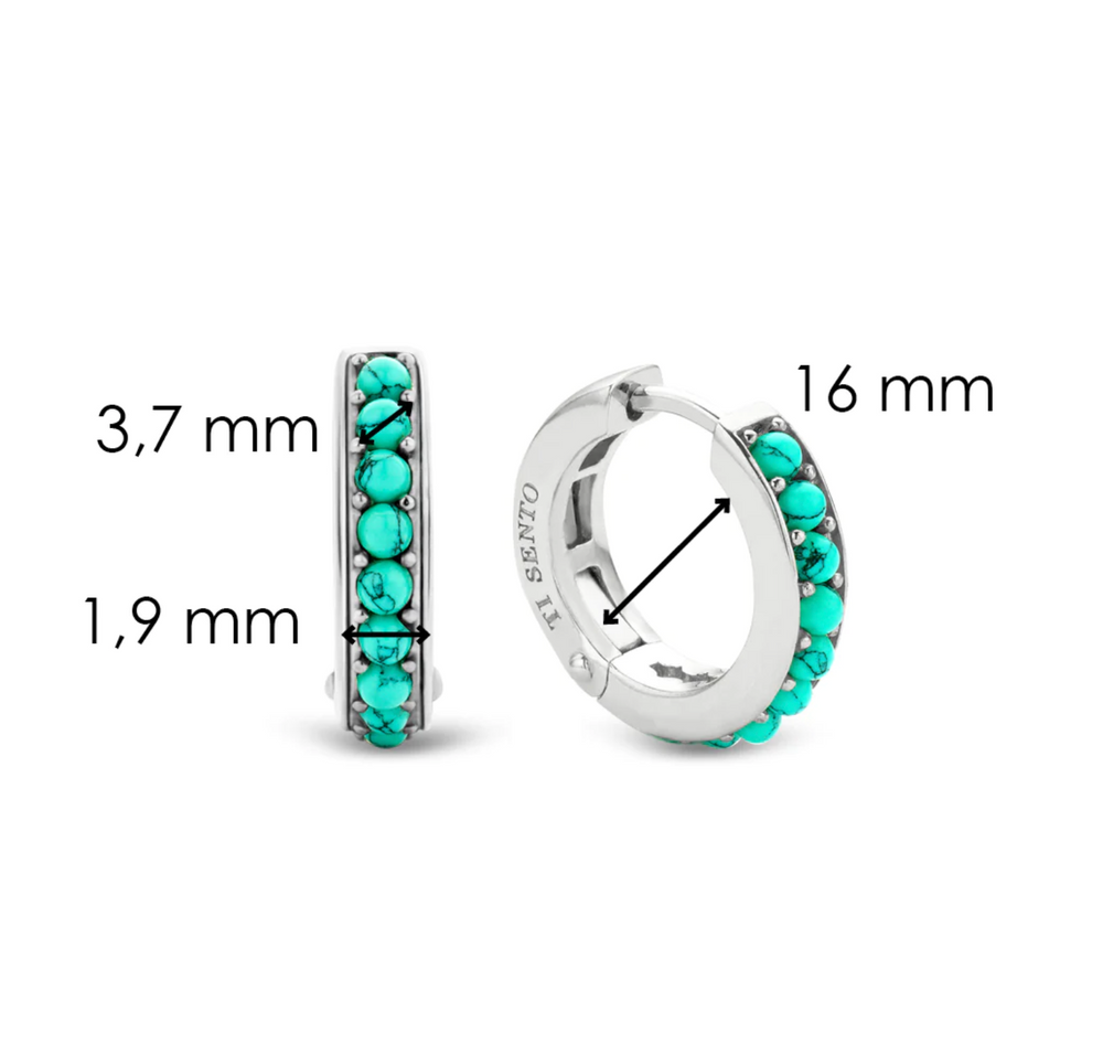 Turquoise Hoop Earrings