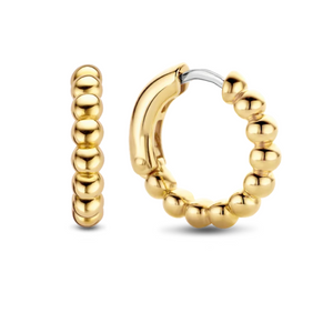 Gold Bubble Hoops