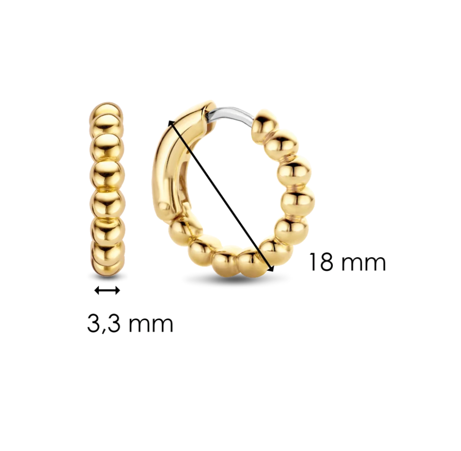 Gold Bubble Hoops