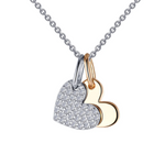 Heart Shadow Pendant Necklace