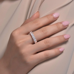 Asscher Cut Eternity Band
