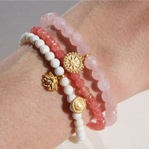 Awaken Love Mandala Rose Quartz Bracelet