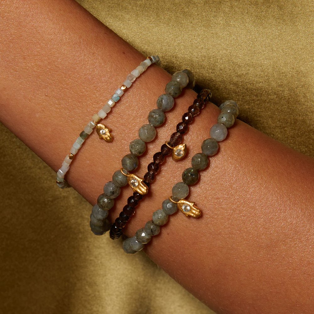Breath and Blessings Green Aquamarine Bracelet