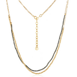 "Goldilocks" Double Strand Labradorite Necklace