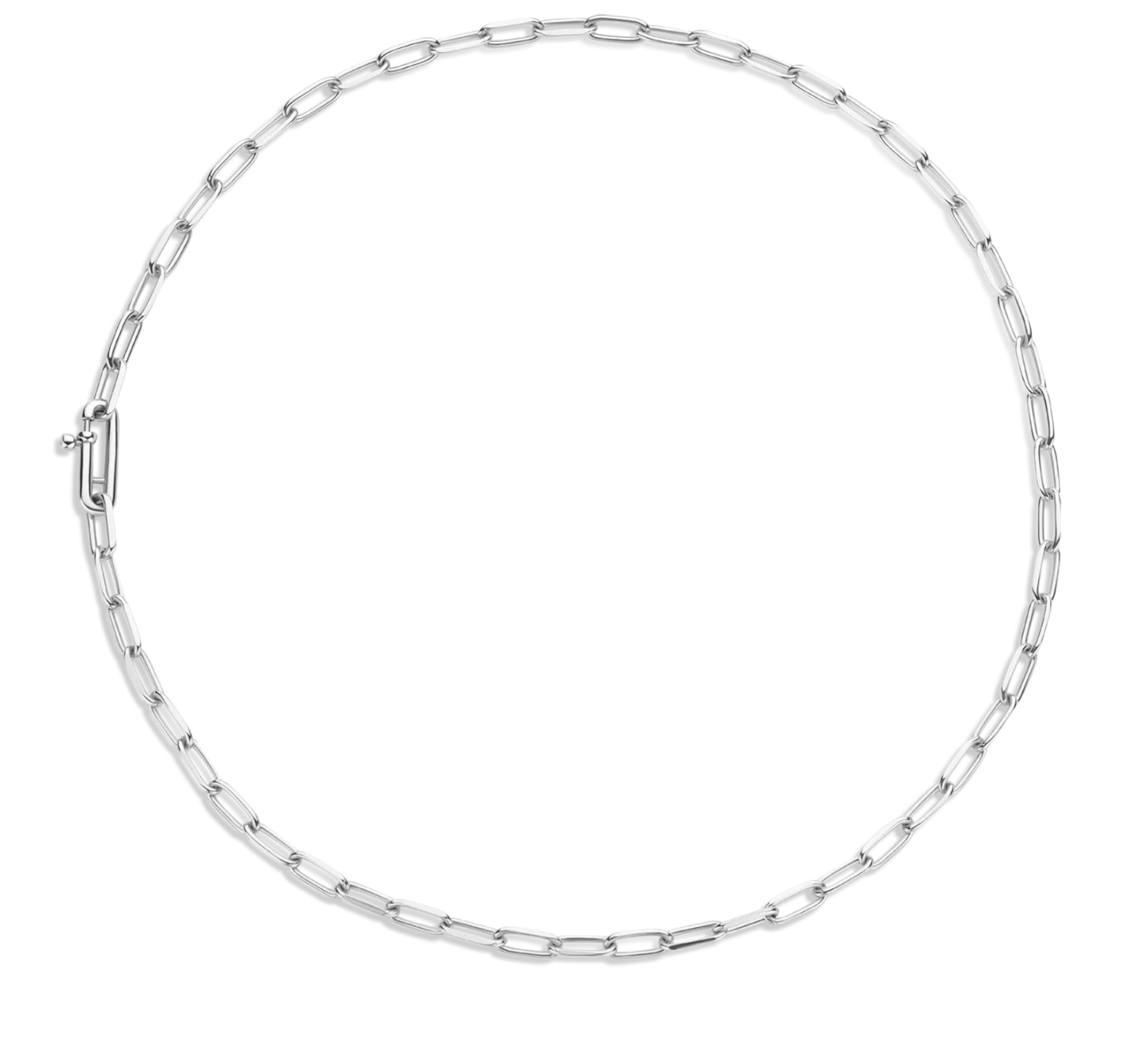 Silver Paperclip Necklace