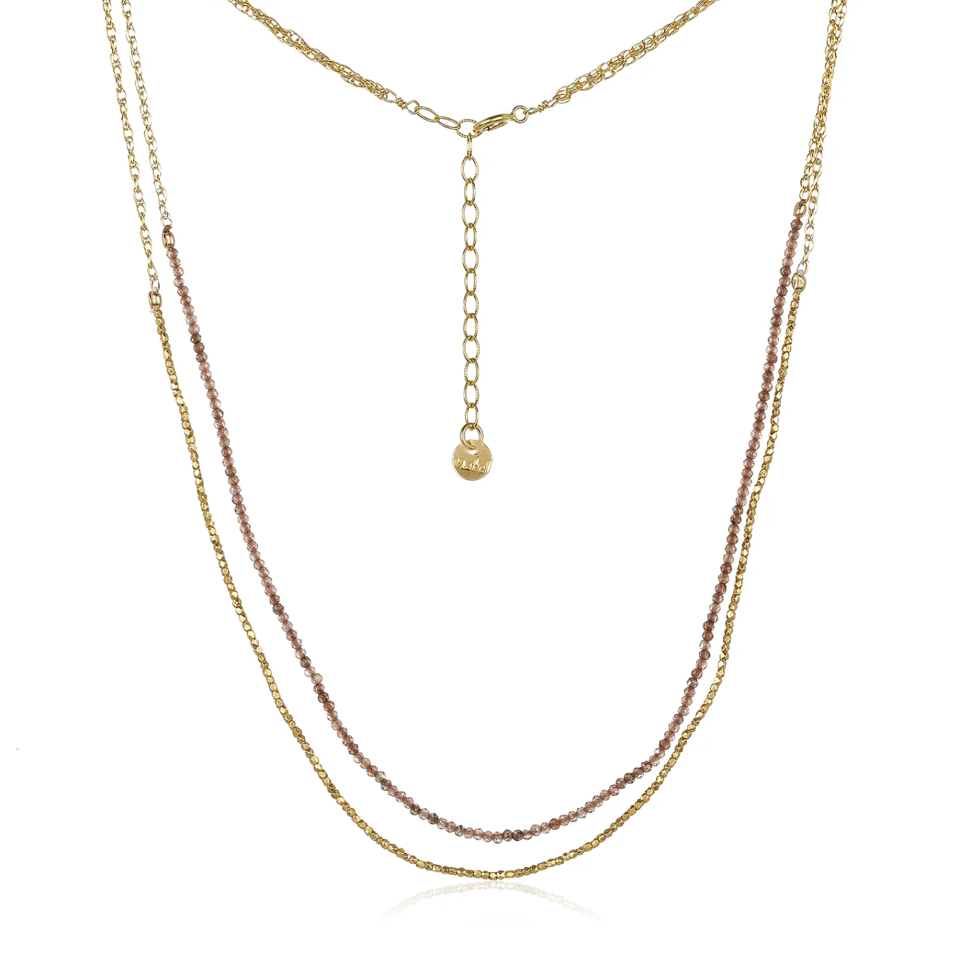 "Goldilocks" Double Strand Andalusite Necklace