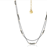 Double Strand Pyrite Necklace