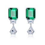 Fancy Emerald Earrings