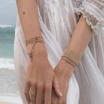 Pink Gold Silk Necklace/Bracelet