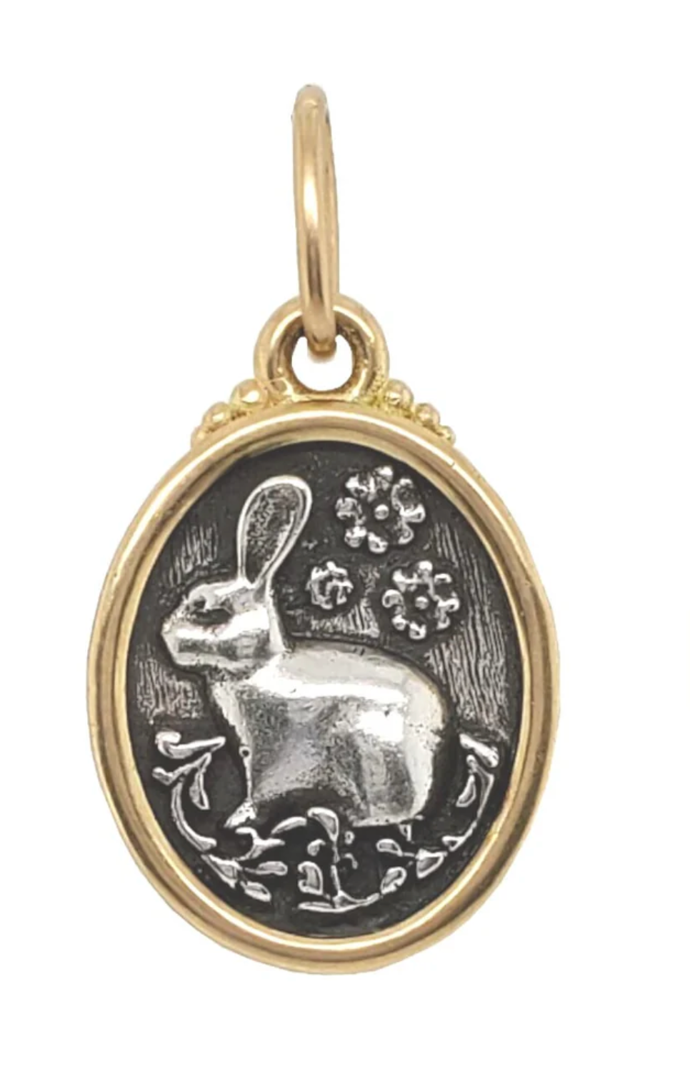Baby Oval Rabbit Charm