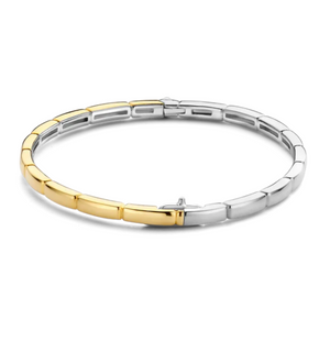 Two-Toned Rectangle Station Bracelet