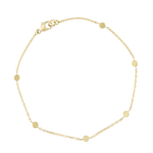 Golden Tiny Dot Station Bracelet