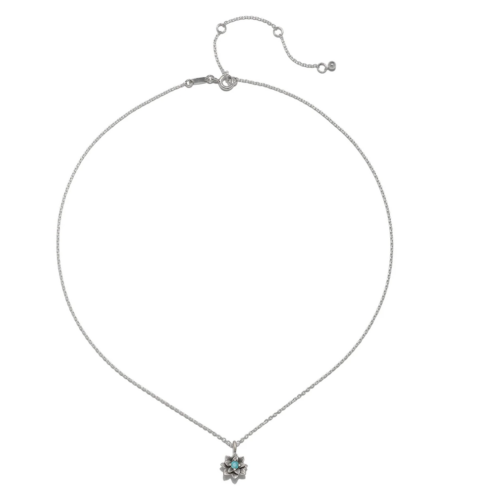 Soul Renewal Silver Lotus Necklace